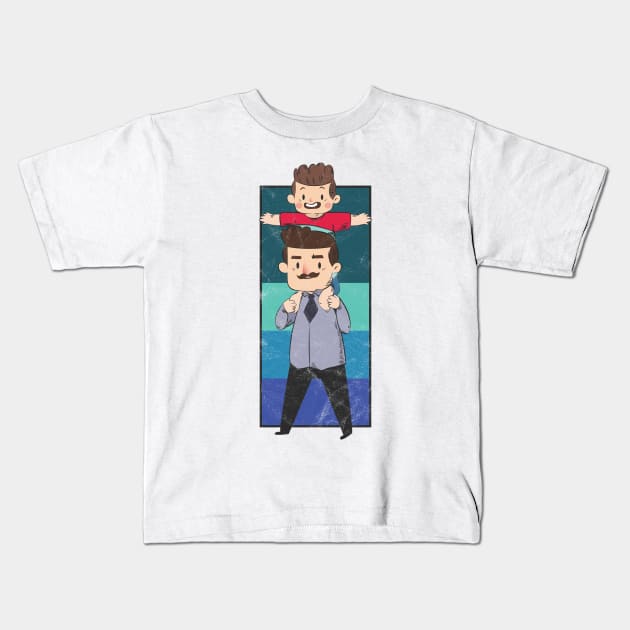 Best Father Son Day Kids T-Shirt by avshirtnation